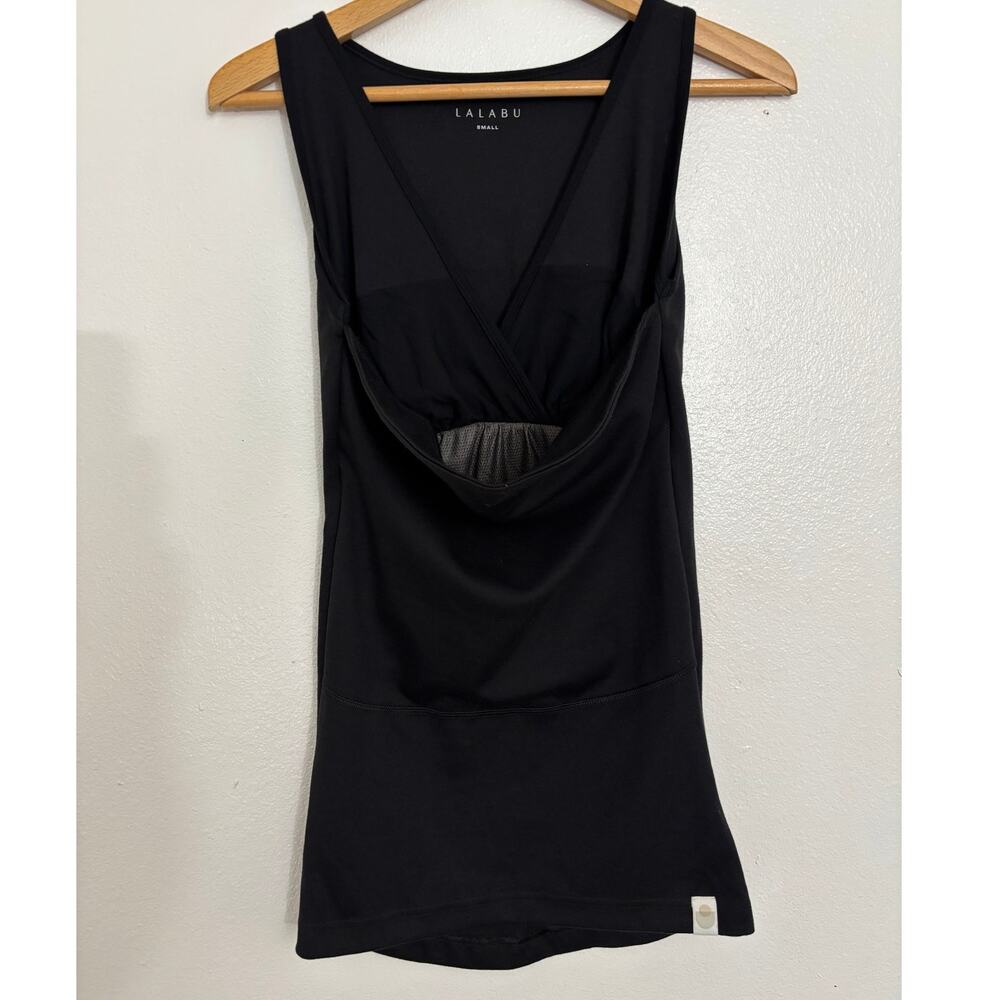 LALABU Small Black Sleeveless Top olid Knit Women Size S